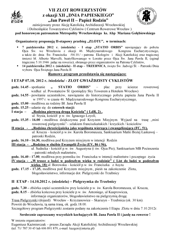 VII Zlot rowerzystów